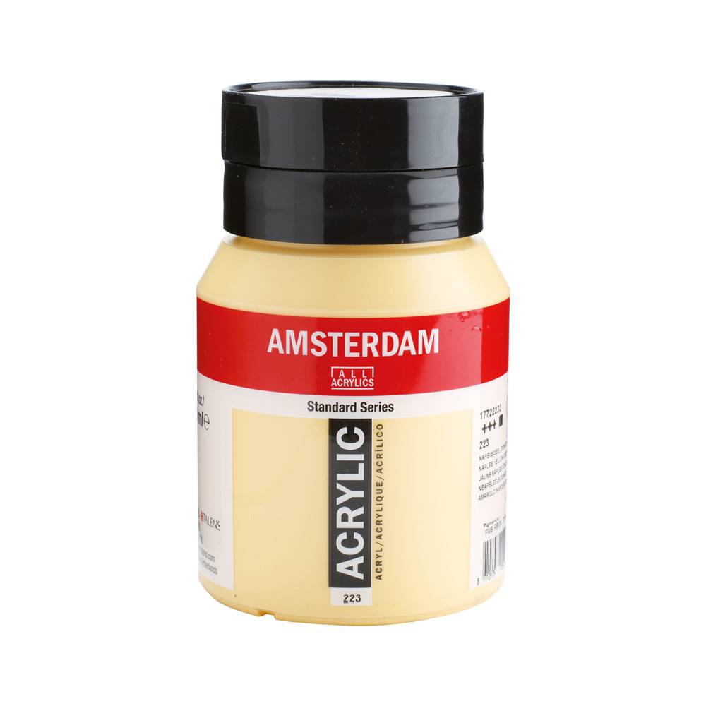 Amsterdam Standard Series Acrylic Paint Pot 500 ml Naples Yellow Dark 223