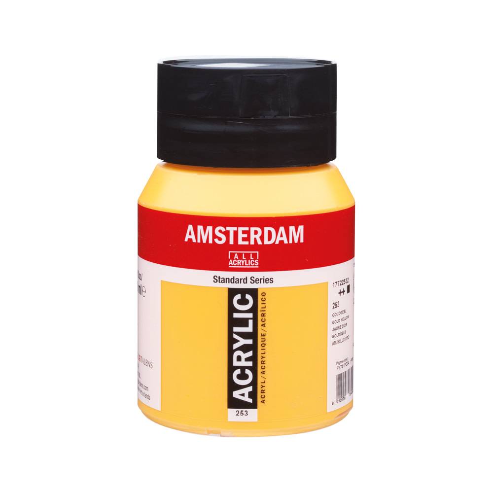 Amsterdam Standard Series Acrylverf Pot 500 ml Goudgeel 253