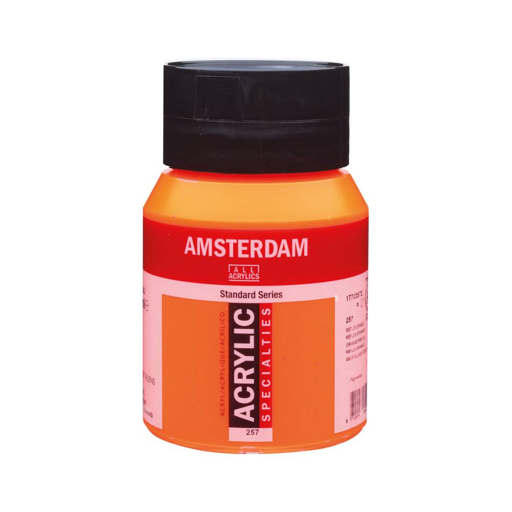 Amsterdam Standard Series Acrylverf Pot 500 ml Reflexoranje 257