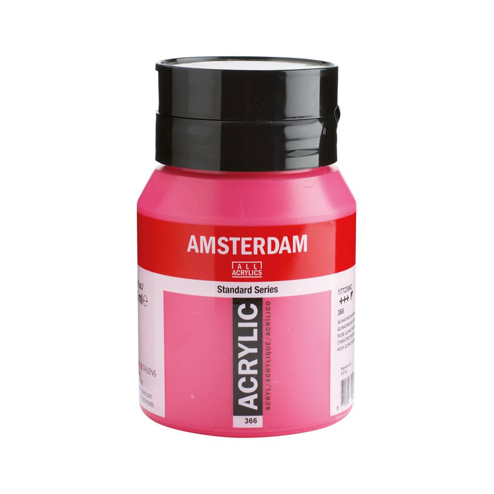Amsterdam Standard Series Acrylverf Pot 500 ml Quinacridoneroze 366