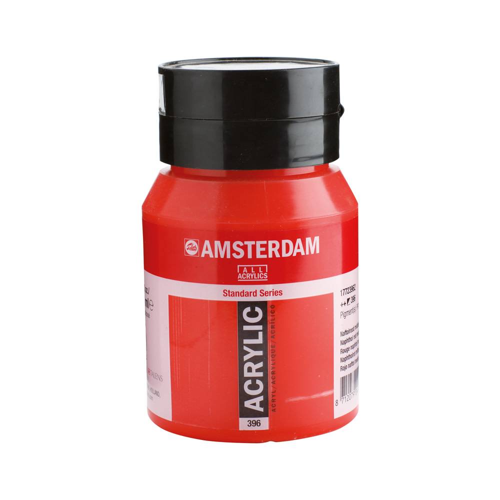 Amsterdam Standard Series Acrylverf Pot 500 ml Naftolrood Middel 396