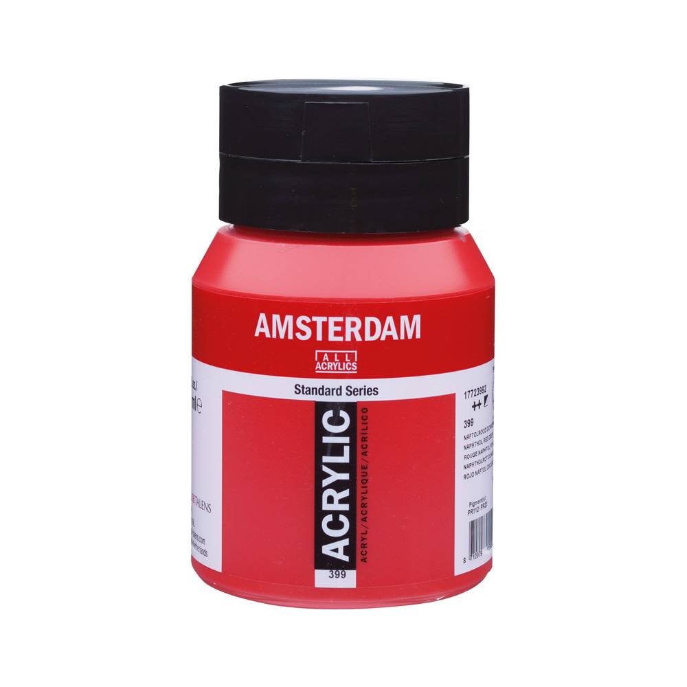 Amsterdam Standard Series Acrylverf Pot 500 ml Naftolrood Donker 399