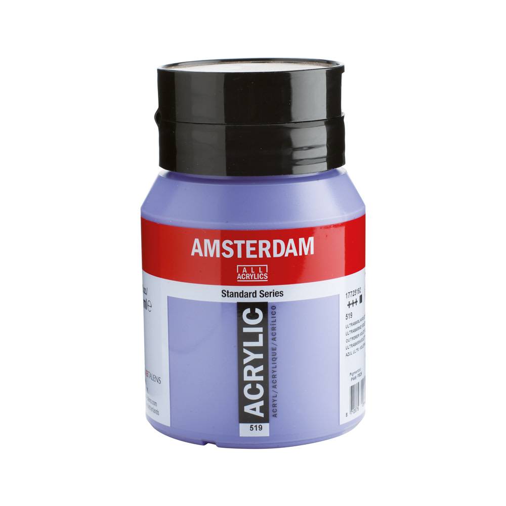 Amsterdam Standard Series Acrylic Paint Pot 500 ml Ultramarine Violet Light 519