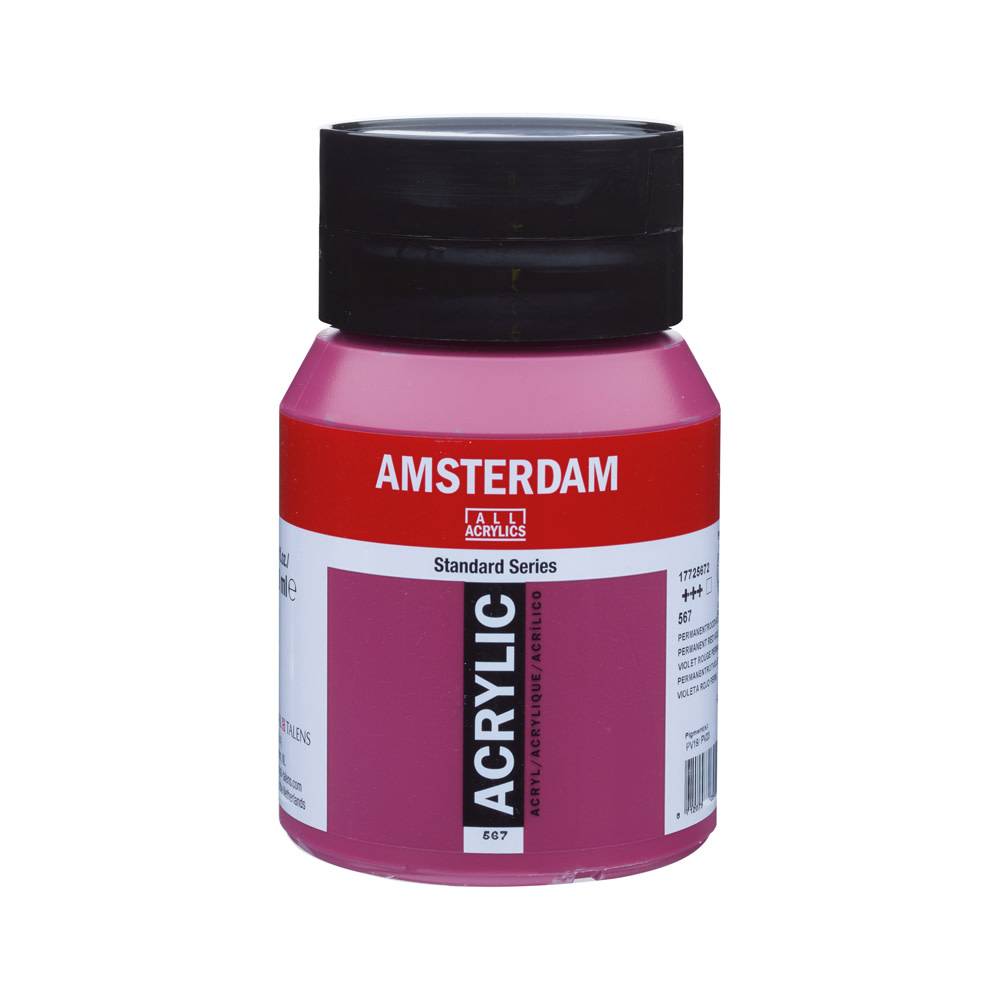 Amsterdam Standard Series Acrylverf Pot 500 ml Permanentroodviolet 567