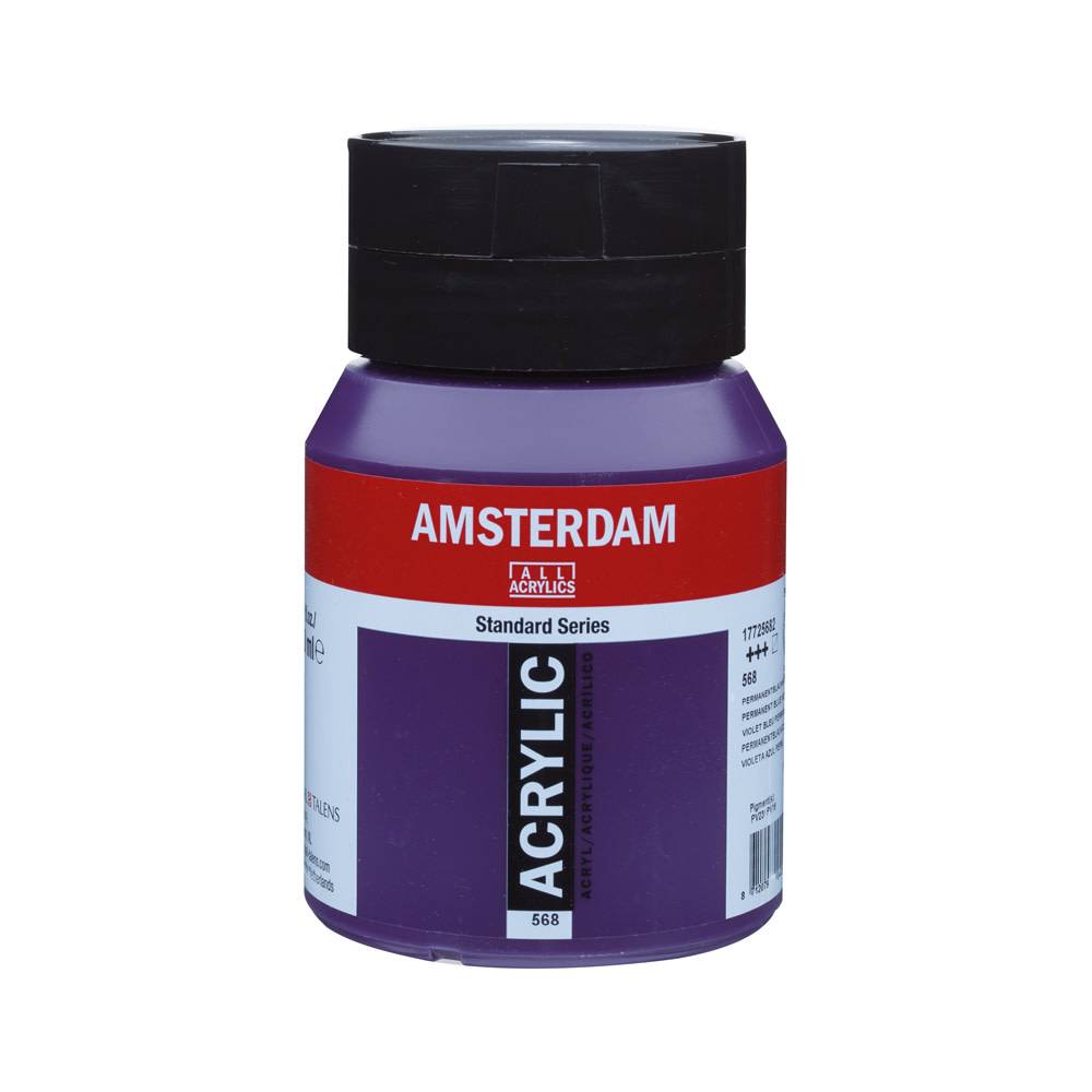 Amsterdam Standard Series Acrylverf Pot 500 ml Permanentblauwviolet 568