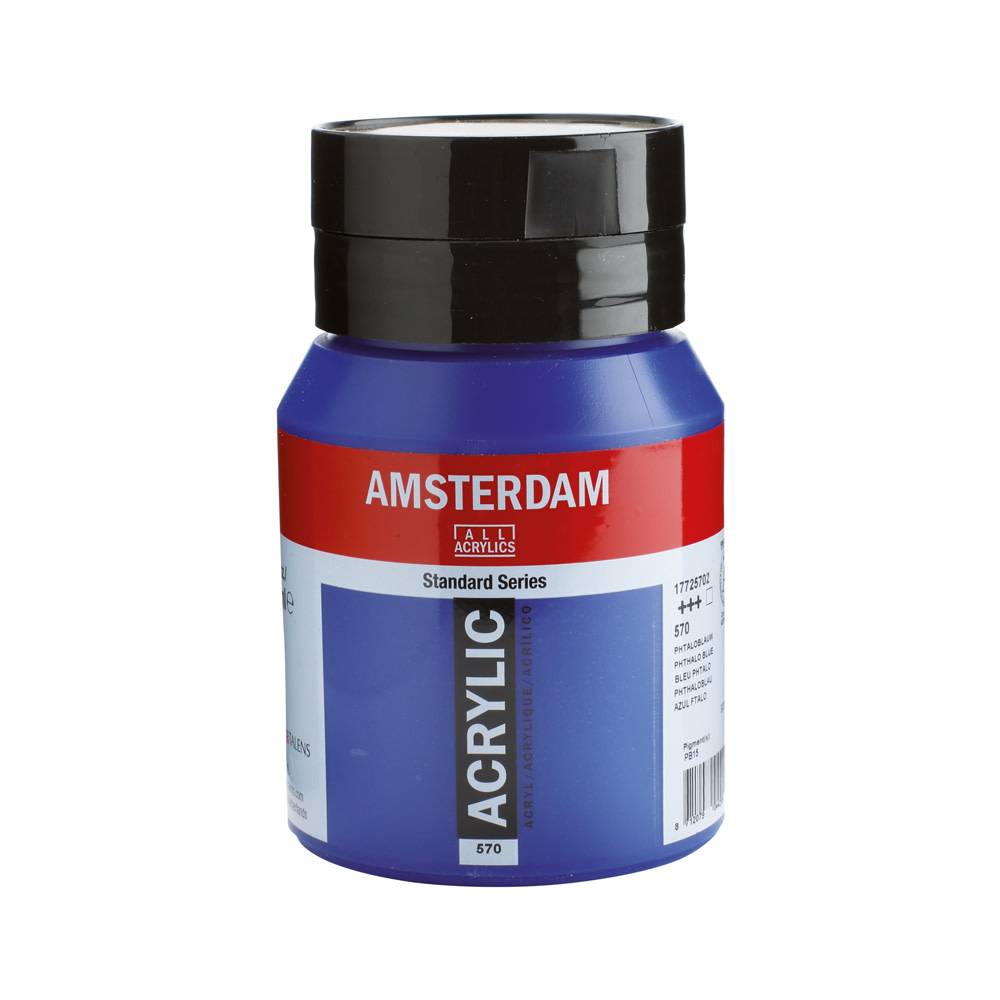 Amsterdam Standard Series Acrylic Paint Pot 500 ml Phtalo Blue 570