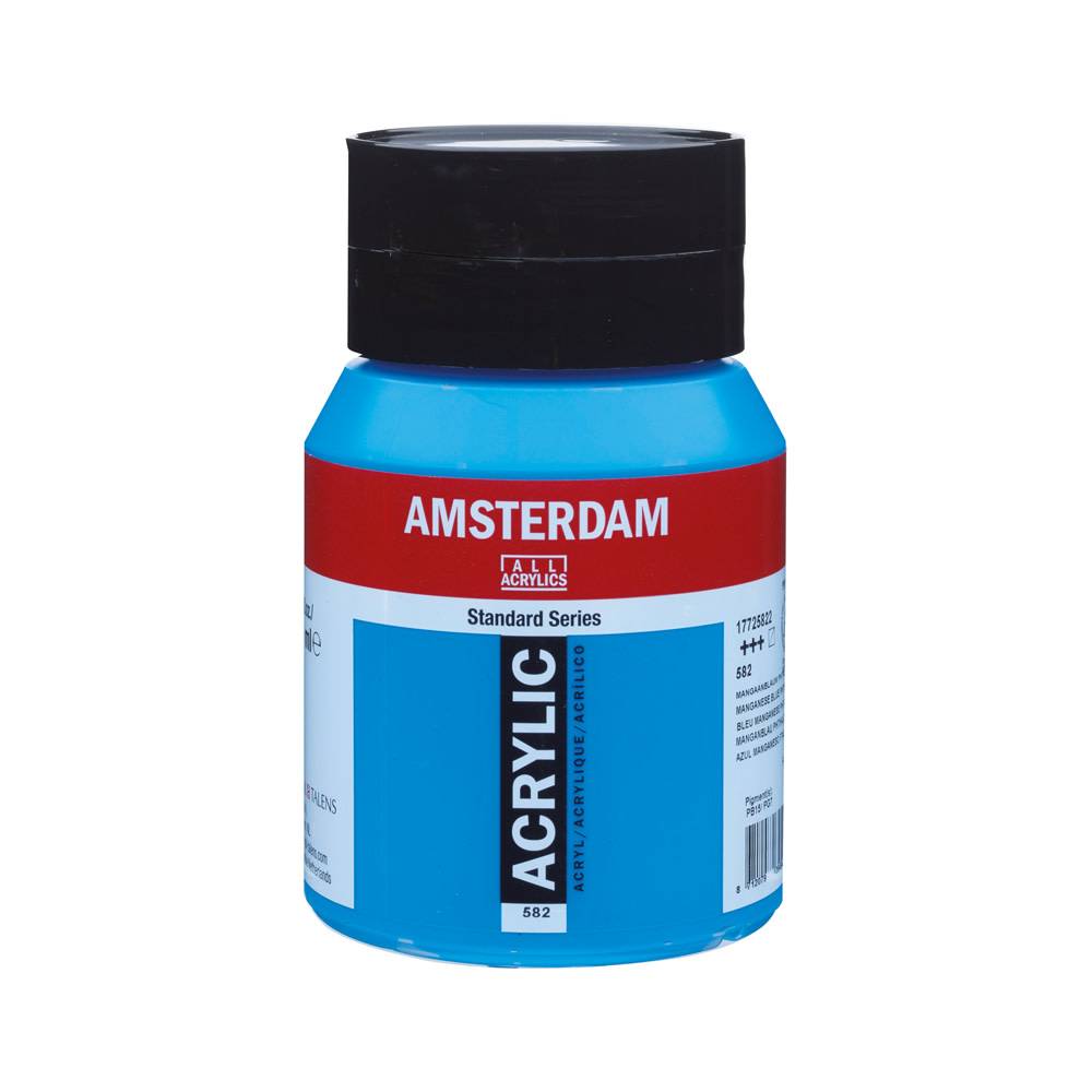 Amsterdam Standard Series Acrylverf Pot 500 ml Mangaanblauw Phtalo 582