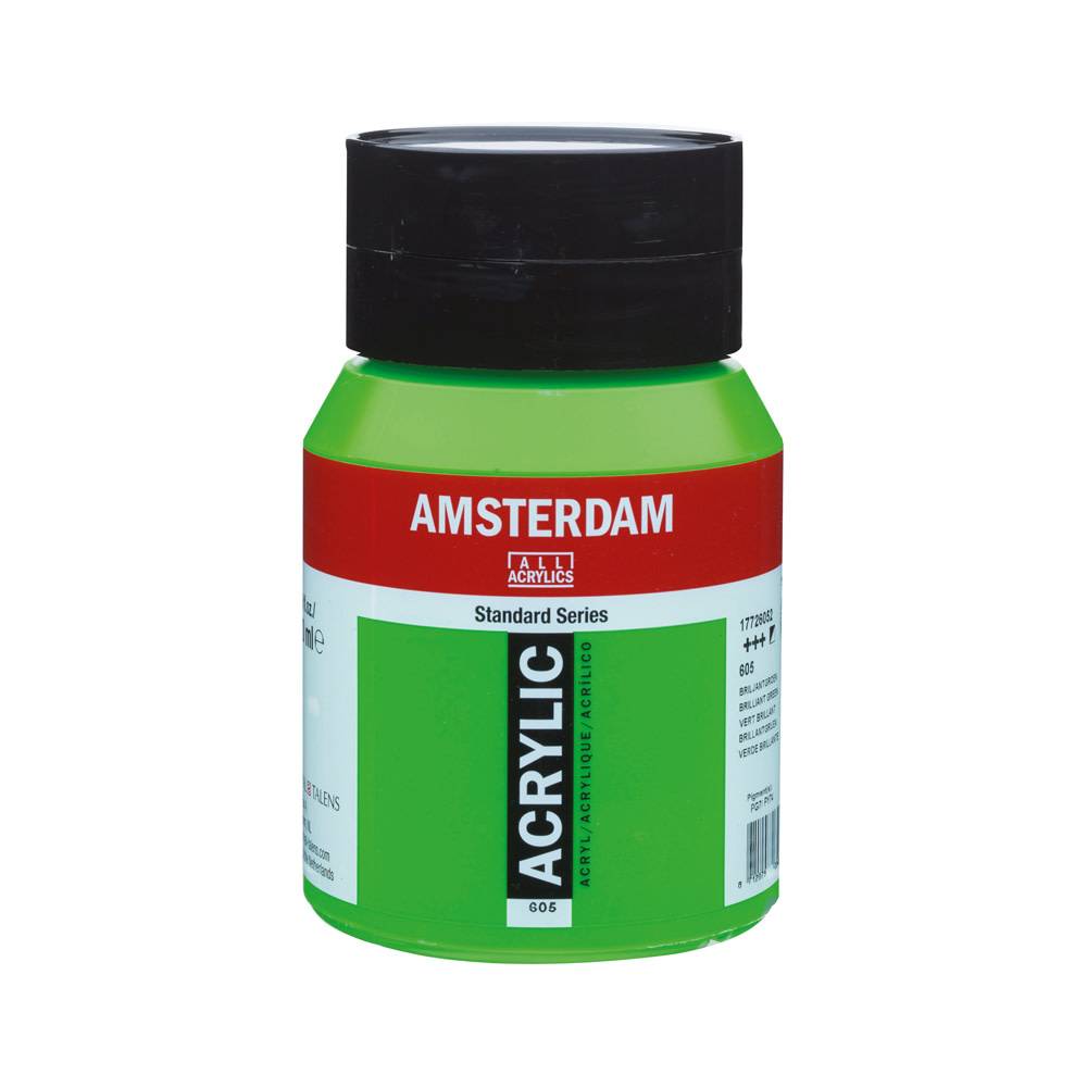 Amsterdam Standard Series Acrylverf Pot 500 ml Briljantgroen 605