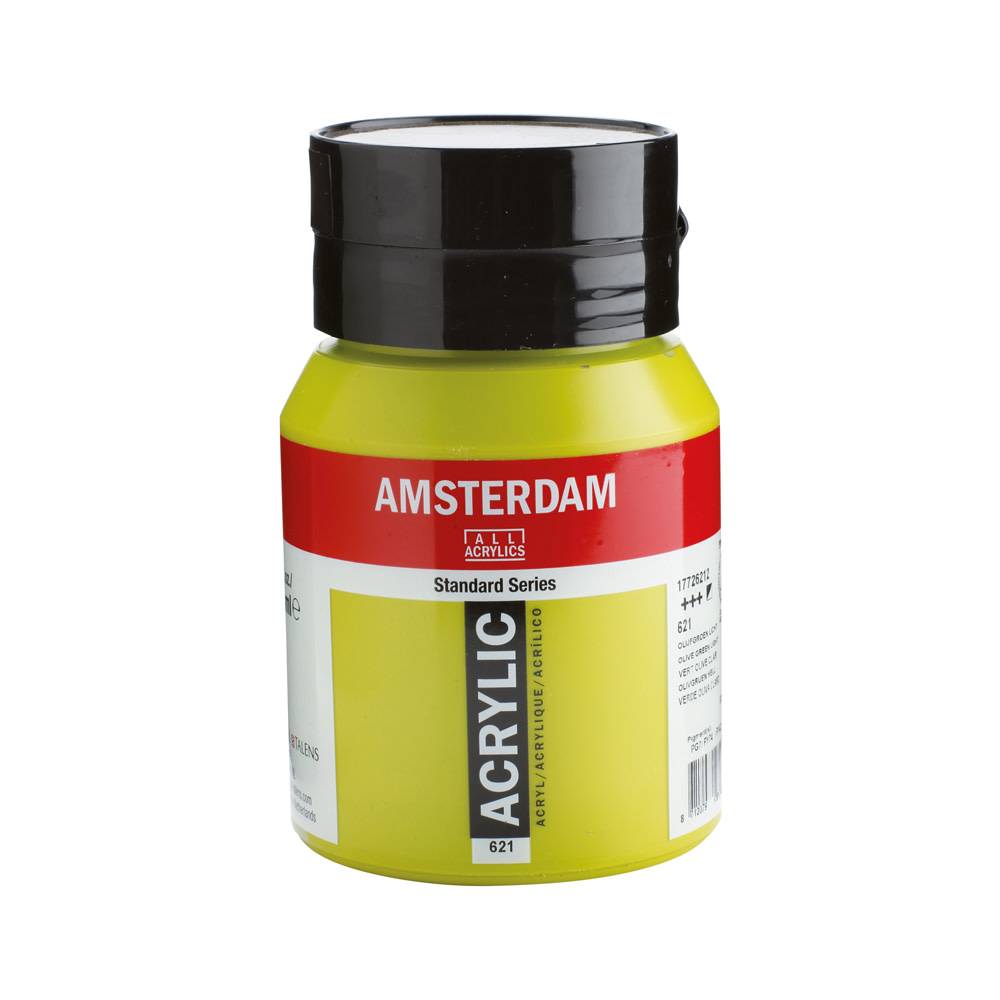 Amsterdam Standard Series Acrylverf Pot 500 ml Olijfgroen Licht 621
