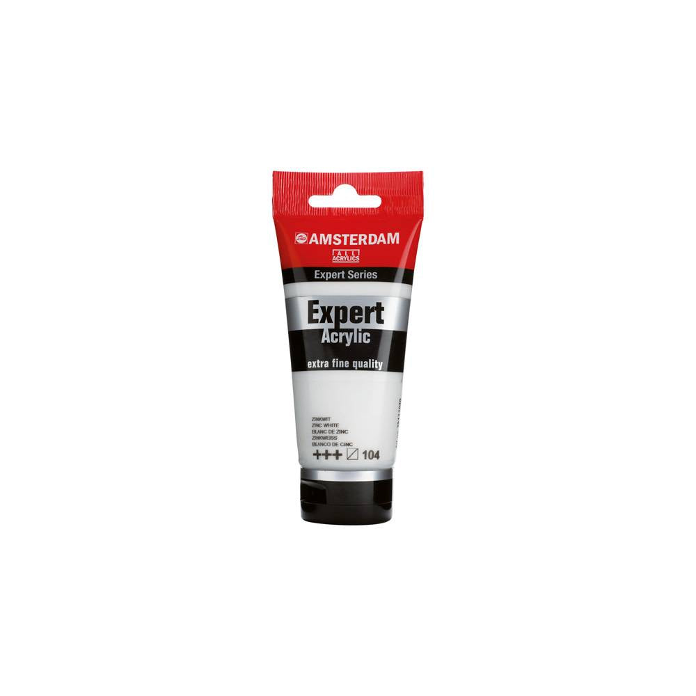 Amsterdam Expert Series Acrylverf Tube 75 ml Zinkwit 104