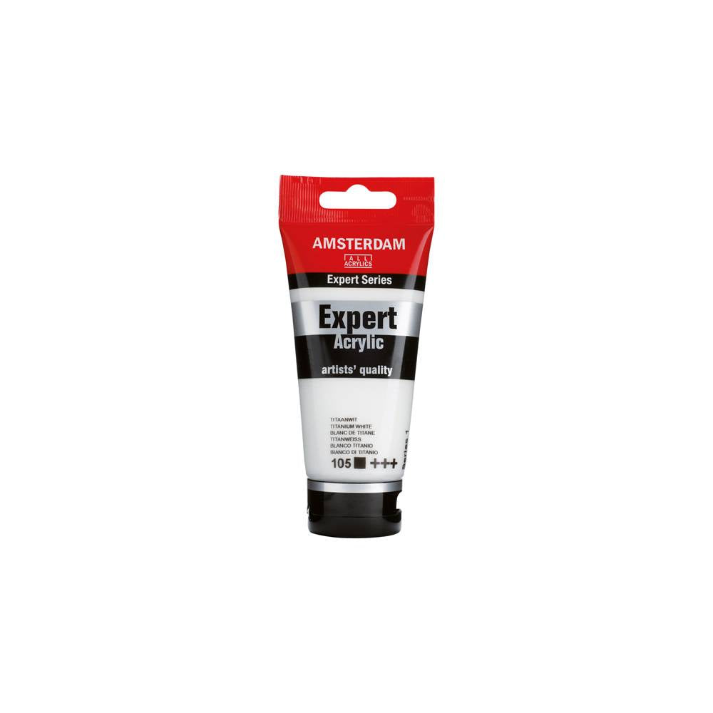 Amsterdam Expert Series Acrylverf Tube 75 ml Titaanwit 105