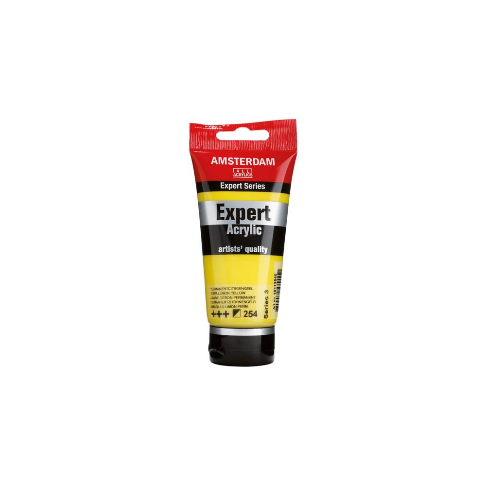 Amsterdam Expert Series Acrylic Paint Tube 75 ml Permanent Lemon Yellow 254