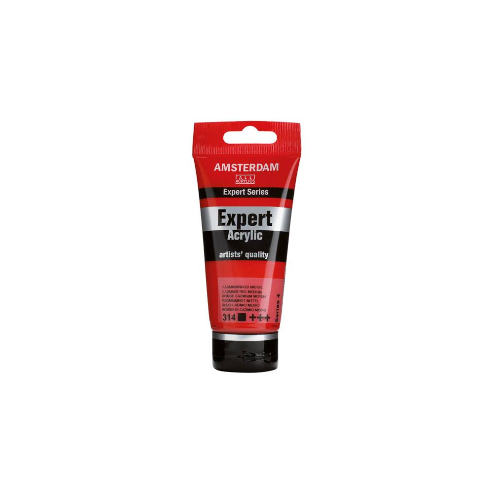 Amsterdam Expert Series Acrylic Paint Tube 75 ml Cadmium Red Medium 314