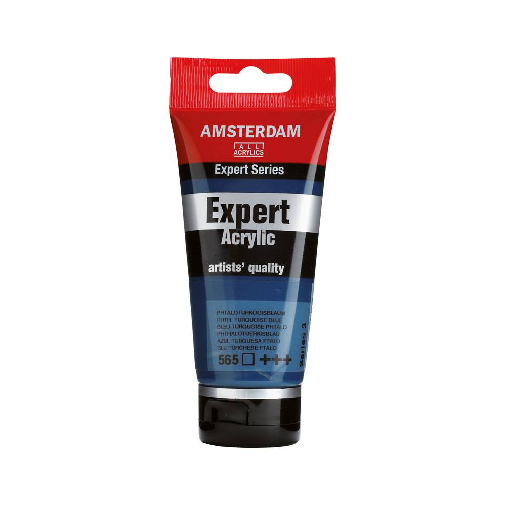 Amsterdam Expert Series Acrylic Paint Tube 75 ml Phtalo Turquoise Blue 565