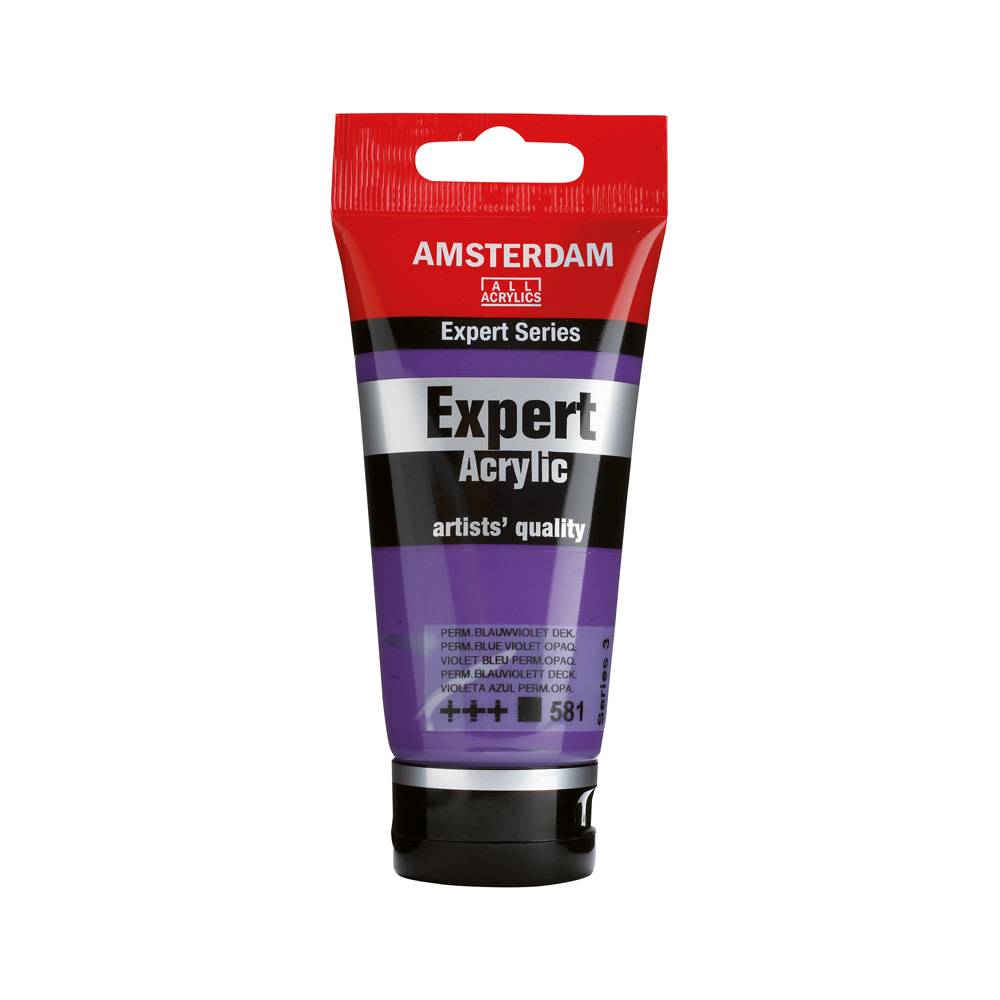 Amsterdam Expert Series Acrylic Paint Tube 75 ml Permanent Blue Violet Opaque 581