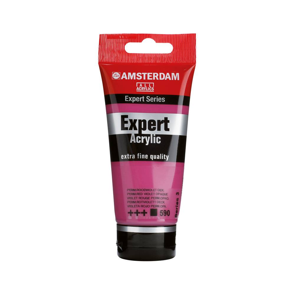 Amsterdam Expert Series Acrylic Paint Tube 75 ml Permanent Red Violet Opaque 590
