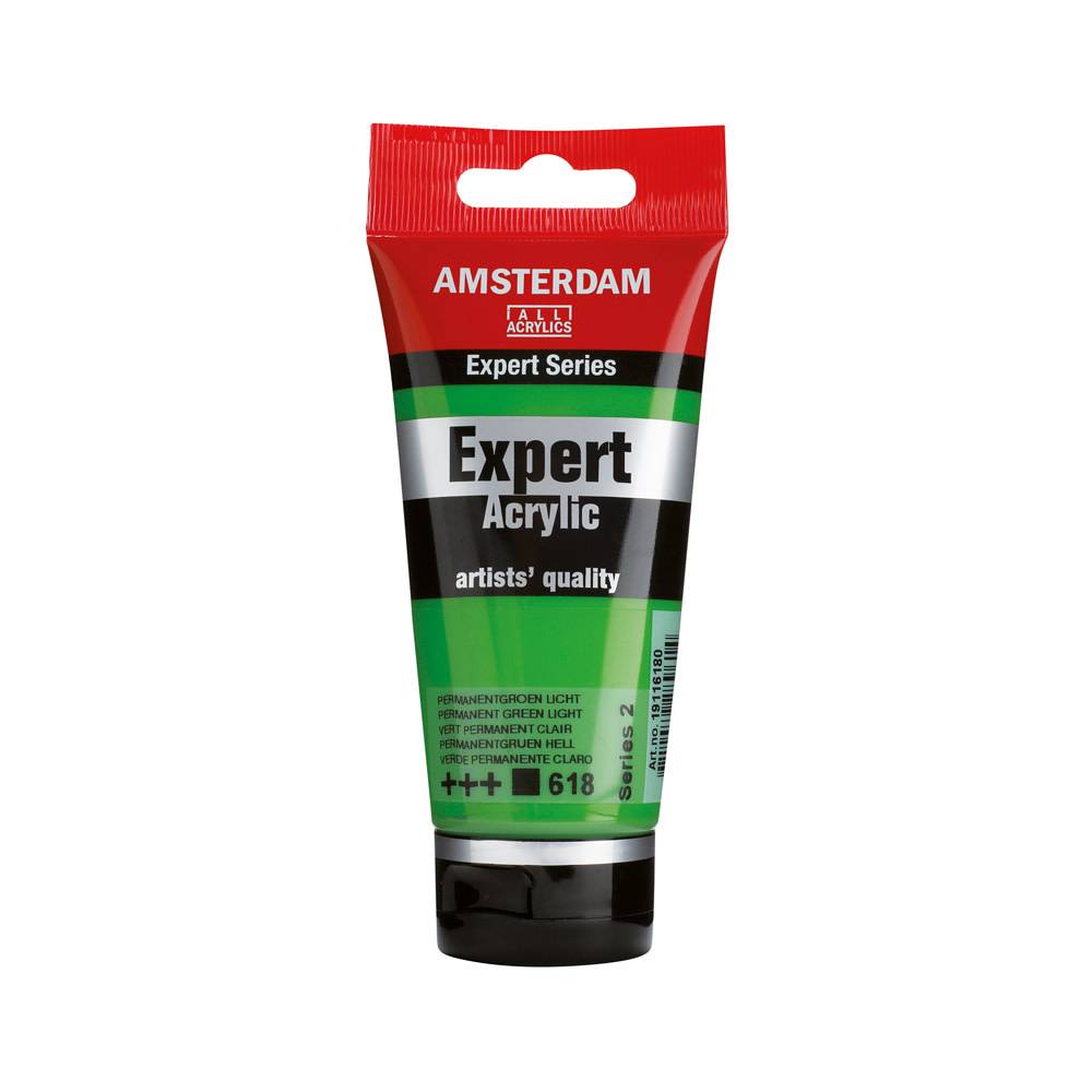 Amsterdam Expert Series Acrylverf Tube 75 ml Permanentgroen Licht 618