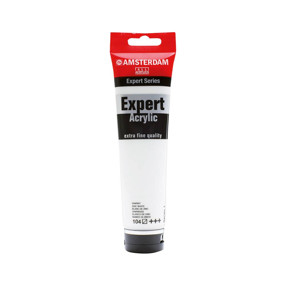 Amsterdam Expert Series Acrylverf Tube 150 ml Zinkwit 104