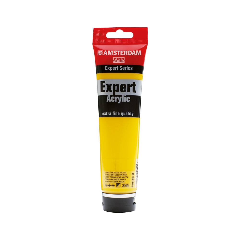 Amsterdam Expert Series Acrylic Paint Tube 150 ml Permanent Yellow Medium 284