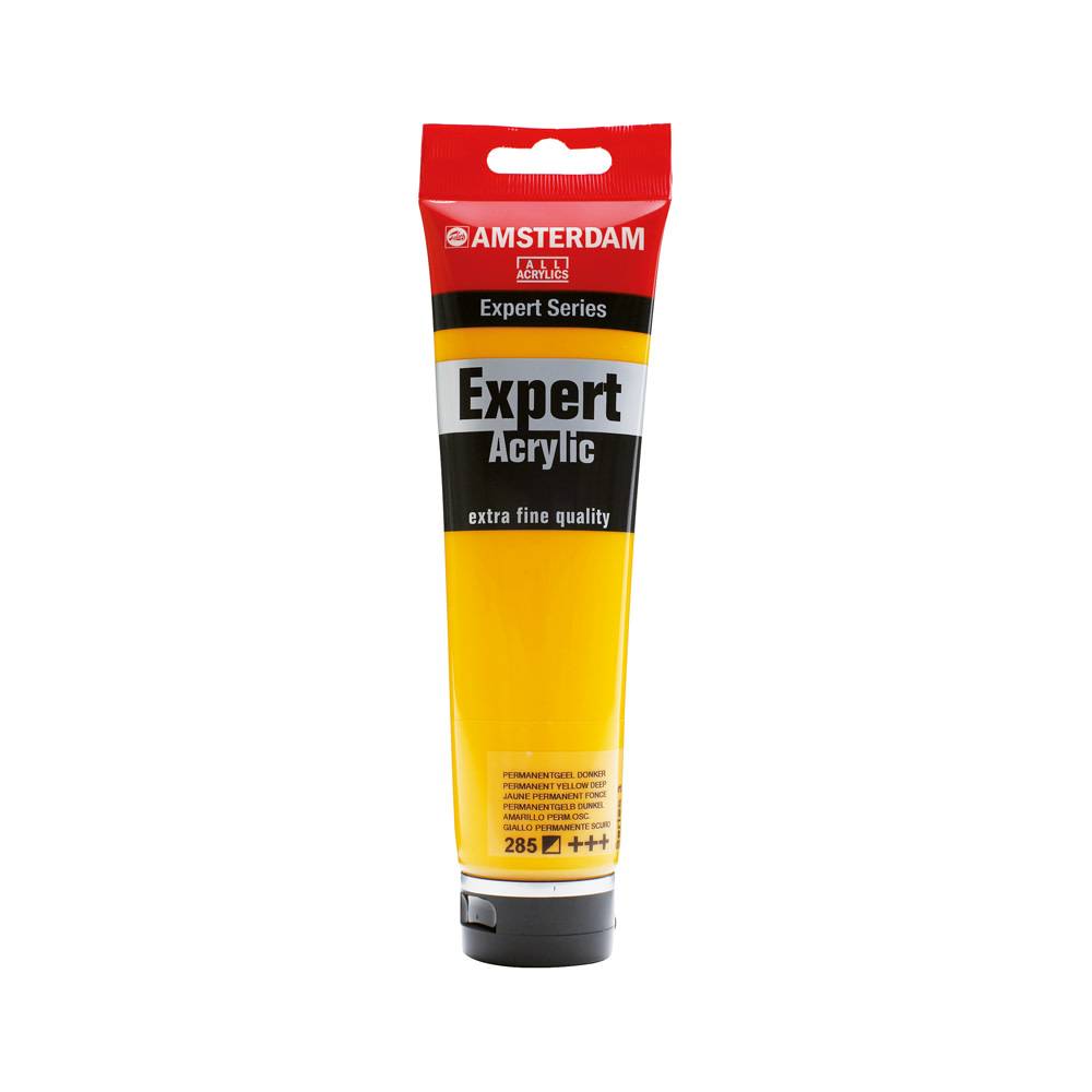 Amsterdam Expert Series Acrylic Paint Tube 150 ml Permanent Yellow Dark 285