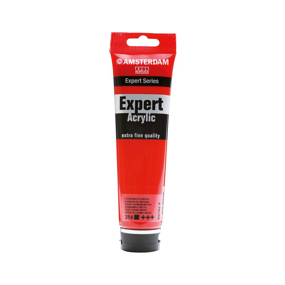 Amsterdam Expert Series Acrylverf Tube 150 ml Cadmiumrood Middel 314