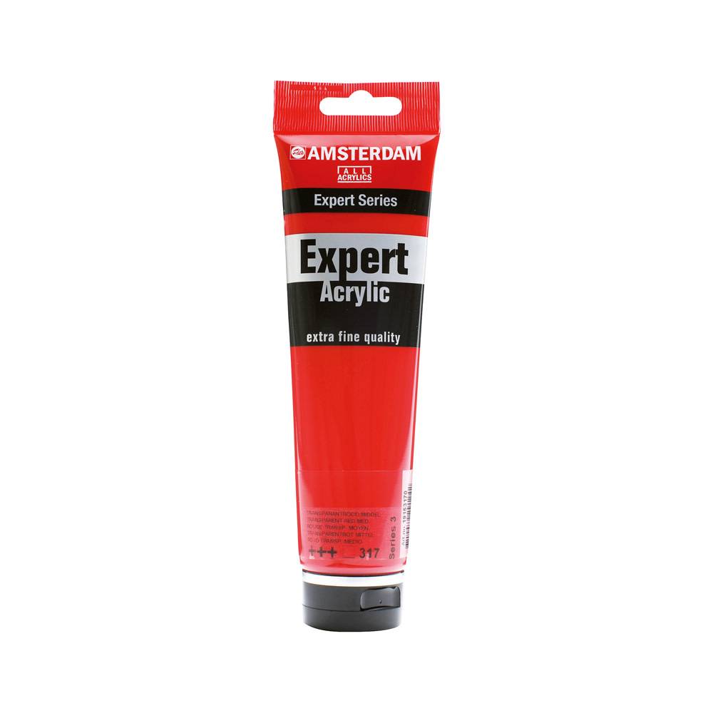 Amsterdam Expert Series Acrylverf Tube 150 ml Transparantrood Middel 317