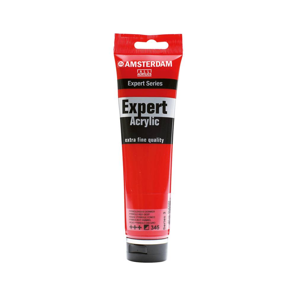 Amsterdam Expert Series Acrylic Paint Tube 150 ml Pyrrole Red Dark 345