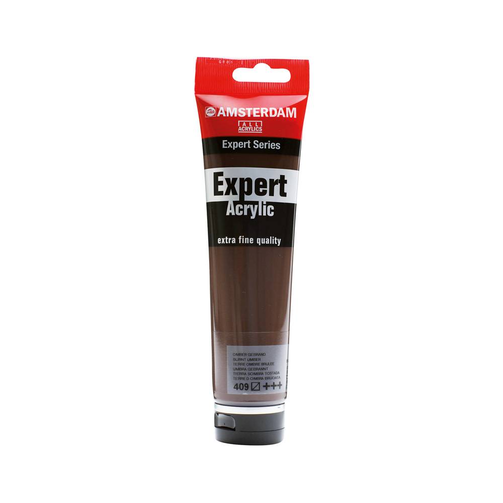 Amsterdam Expert Series Acrylic Paint Tube 150 ml Burnt Umber 409