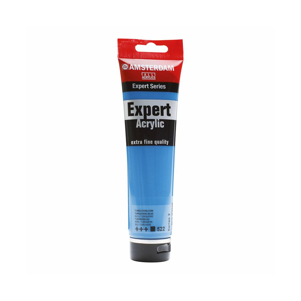 Amsterdam Expert Series Acrylic Paint Tube 150 ml Turquoise Blue 522