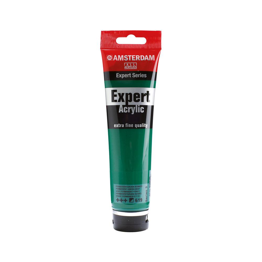 Amsterdam Expert Series Acrylic Paint Tube 150 ml Permanent Green Dark 619