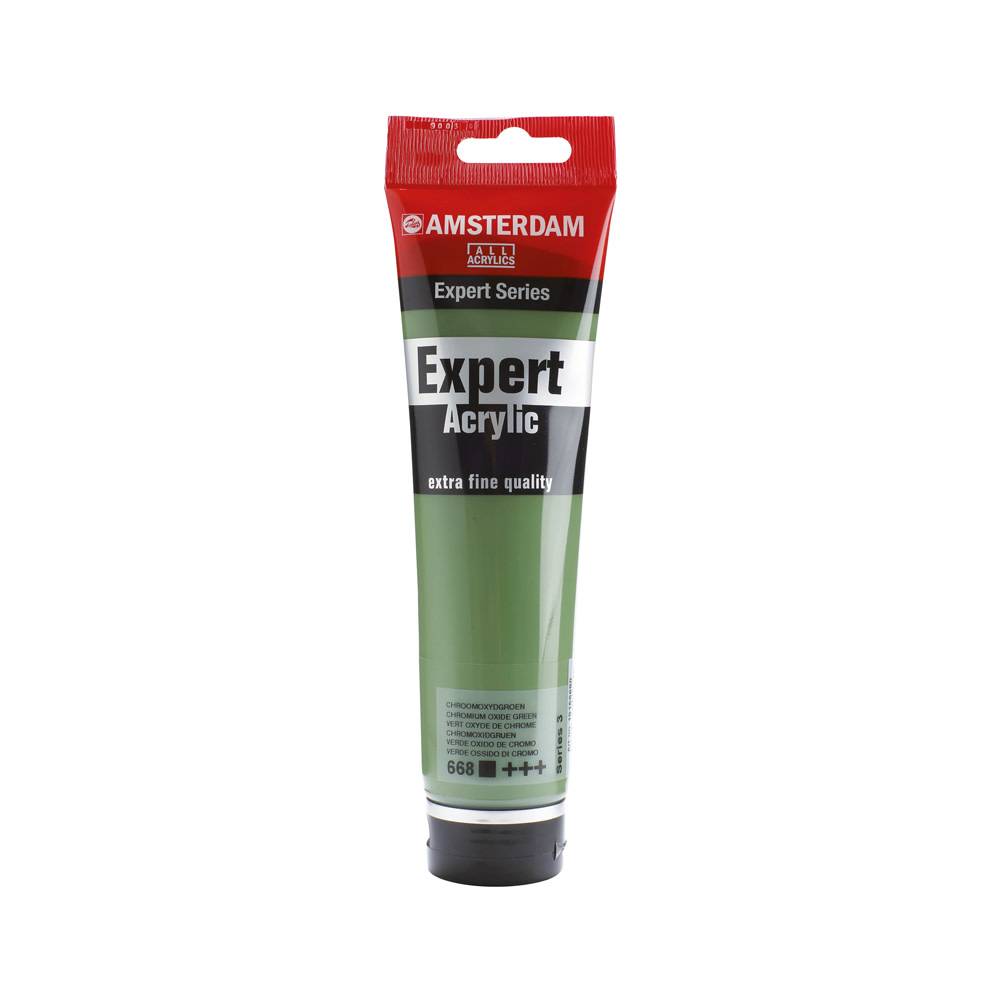 Amsterdam Expert Series Acrylic Paint Tube 150 ml Chrome Oxide Green 668