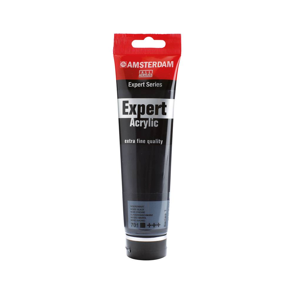 Amsterdam Expert Series Acrylverf Tube 150 ml Ivoorzwart 701