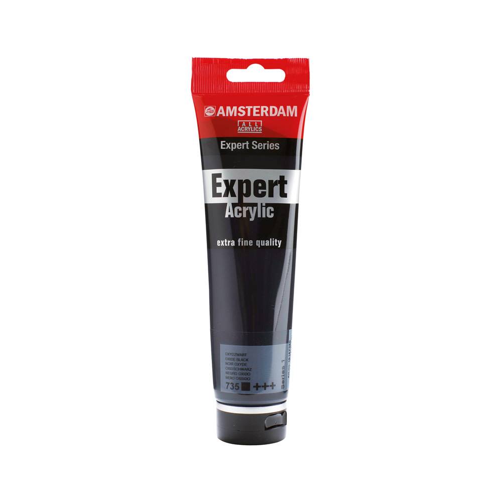 Amsterdam Expert Series Acrylic Paint Tube 150 ml Oxide Black 735
