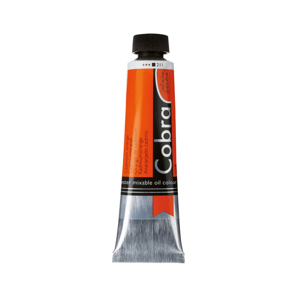Cobra Artist Water Vermengbare Olieverf Tube 40 ml Cadmiumoranje 211