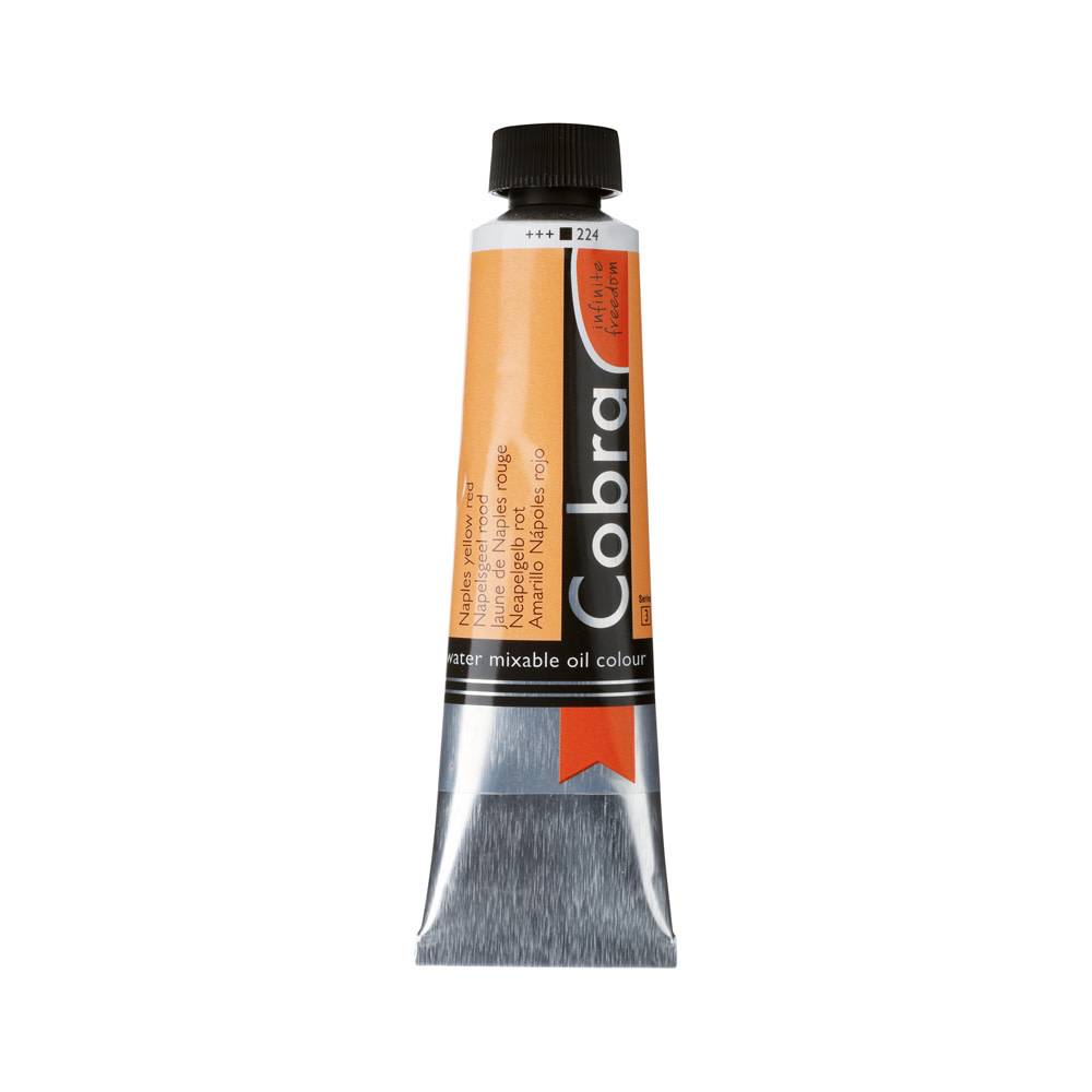 Cobra Artist Water Vermengbare Olieverf Tube 40 ml Napelsgeel Rood 224