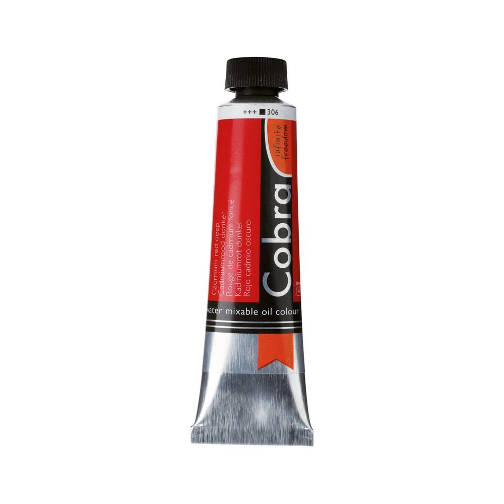 Cobra Artist Water Vermengbare Olieverf Tube 40 ml Cadmiumrood Donker 306