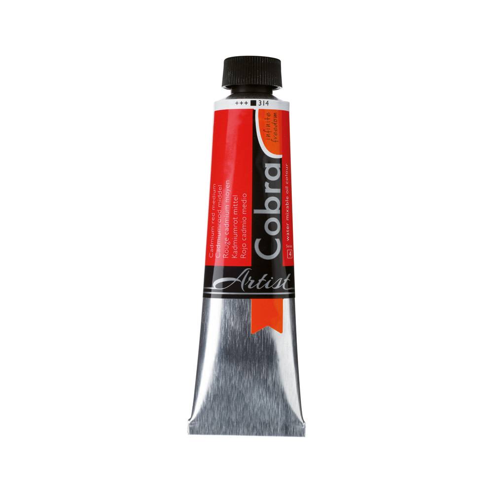 Cobra Artist Water Vermengbare Olieverf Tube 40 ml Cadmiumrood Middel 314