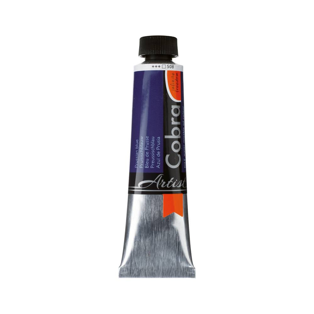 Cobra Artist Water Vermengbare Olieverf Tube 40 ml Pruisischblauw 508