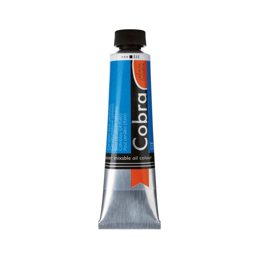 Cobra Artist Water Vermengbare Olieverf Tube 40 ml Ceruleumblauw (Phtalo) 535