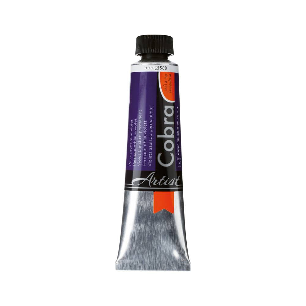 Cobra Artist Water Vermengbare Olieverf Tube 40 ml Permanentblauwviolet 568