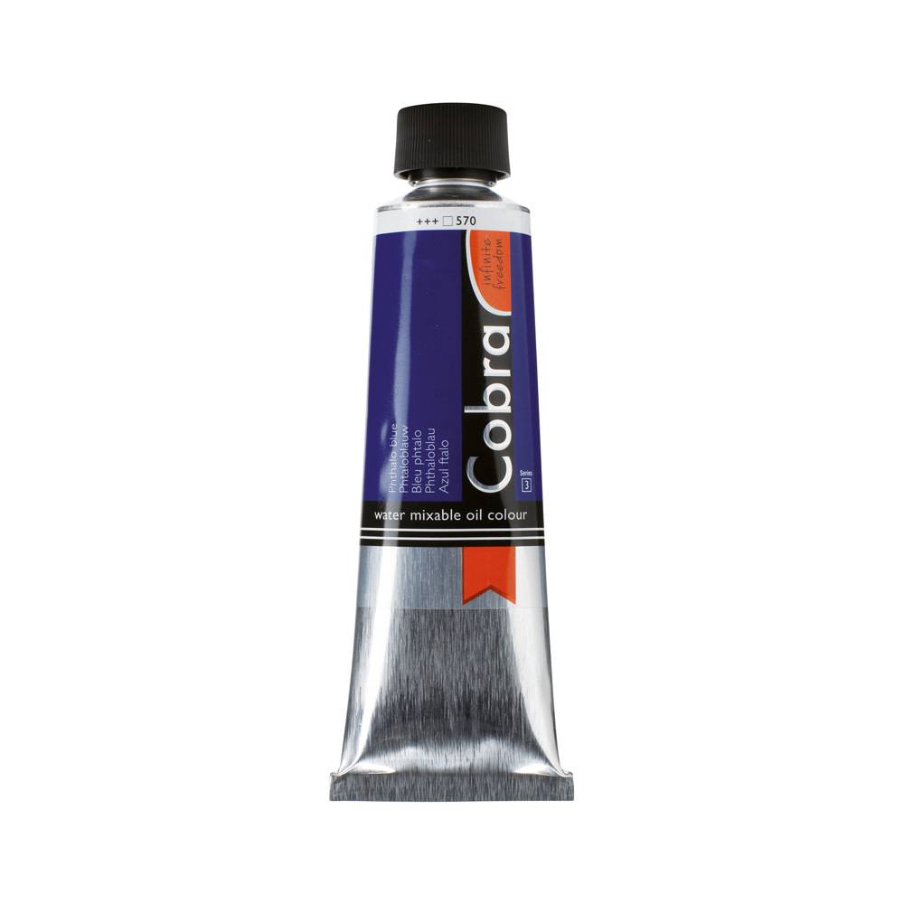 Cobra Artist Water Vermengbare Olieverf Tube 40 ml Phtaloblauw 570
