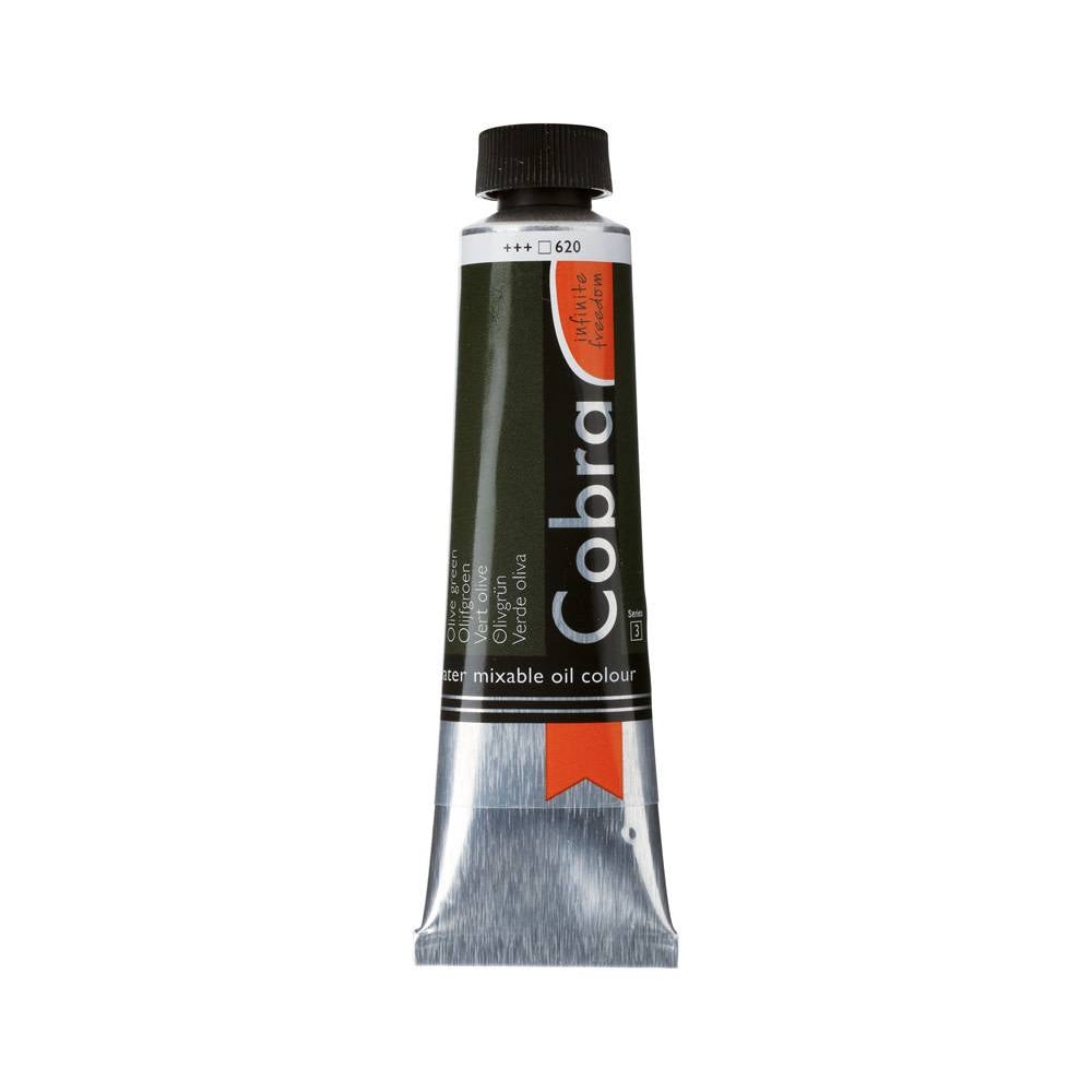 Cobra Artist Water Vermengbare Olieverf Tube 40 ml Olijfgroen 620