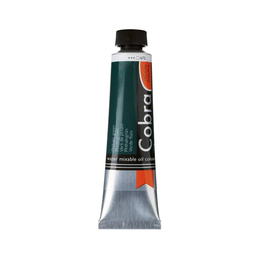 Cobra Artist Water Vermengbare Olieverf Tube 40 ml Phtalogroen 675