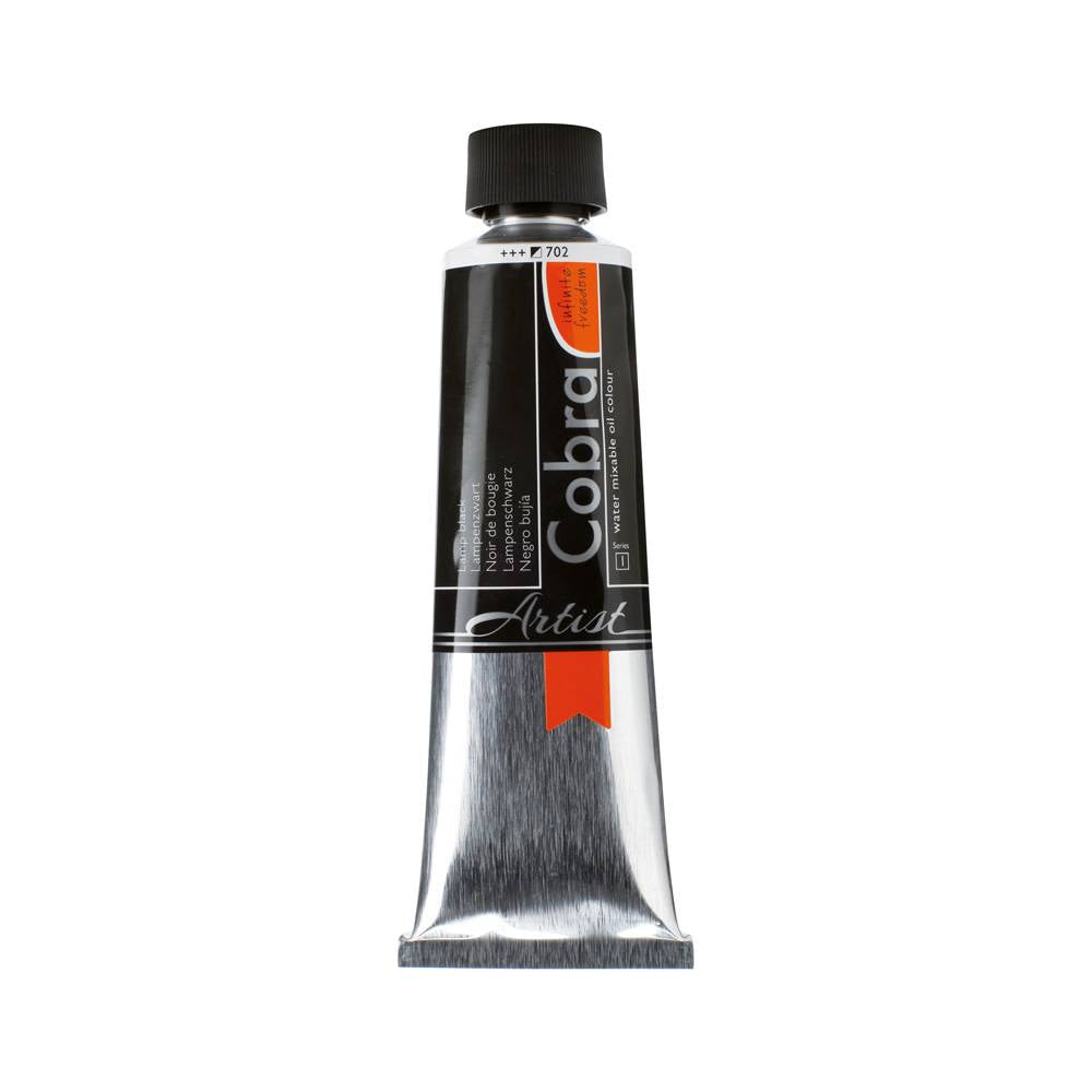 Cobra Artist Water Mixable Oil Paint Tube 40 ml Lamp Black 702