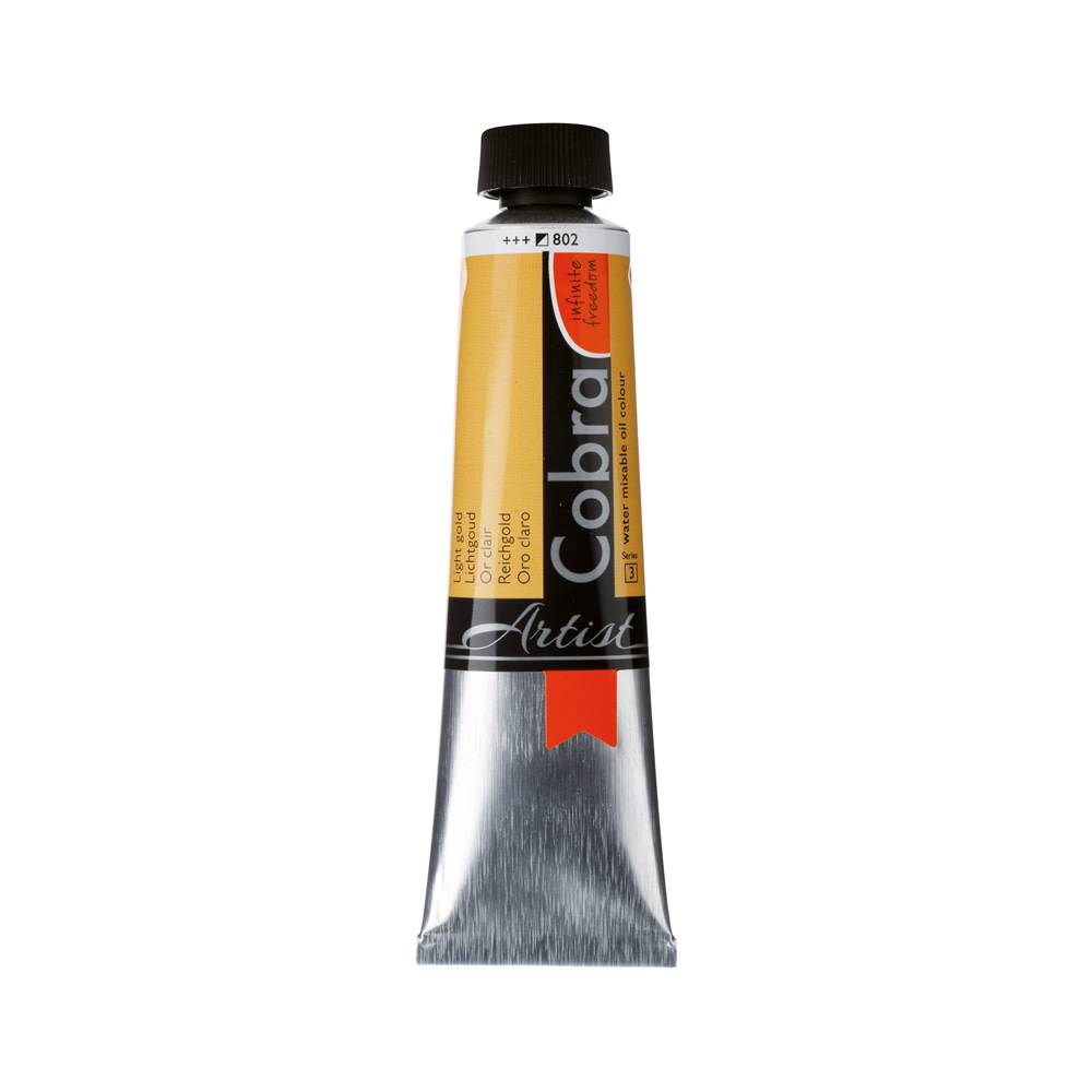 Cobra Artist Water Vermengbare Olieverf Tube 40 ml Lichtgoud 802