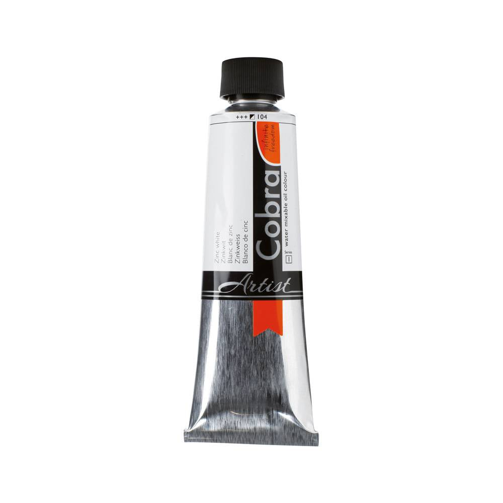 Cobra Artist Water Vermengbare Olieverf Tube 150 ml Zinkwit 104