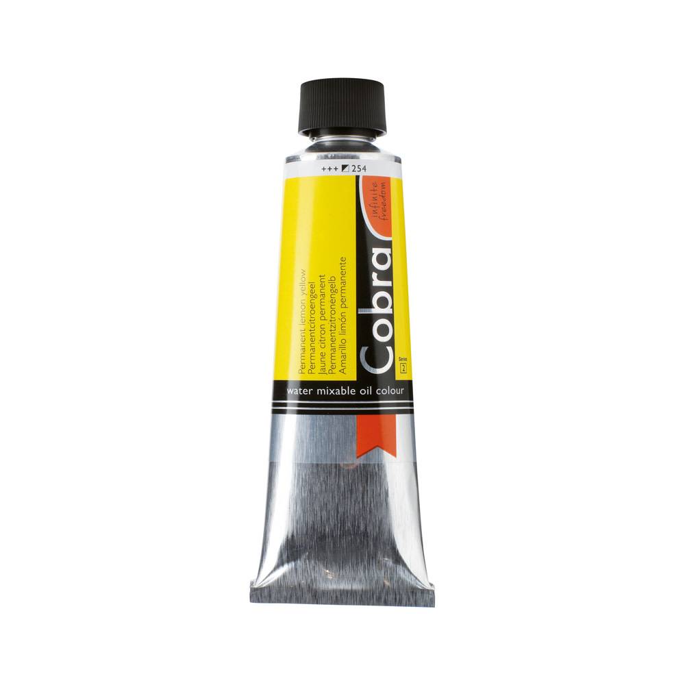 Cobra Artist Water Vermengbare Olieverf Tube 150 ml Permanent Citroengeel 254
