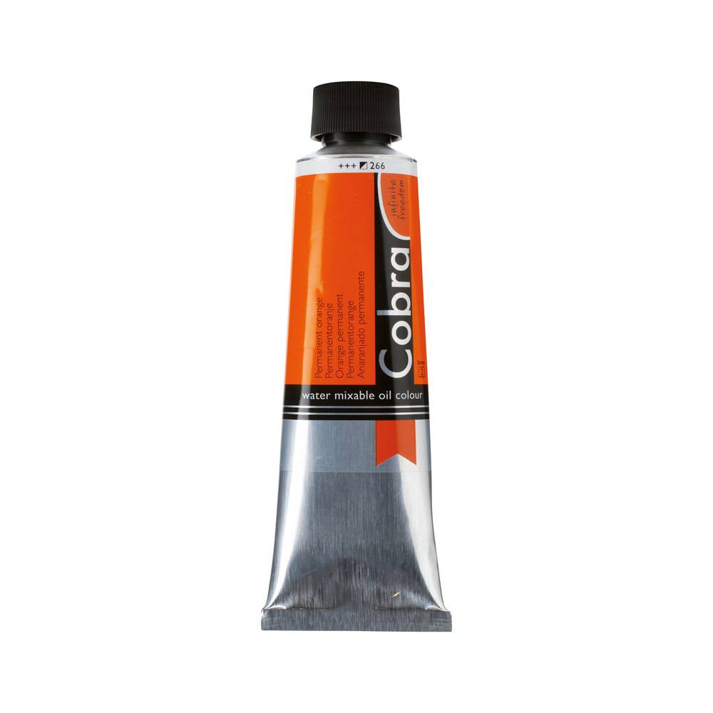 Cobra Artist Water Vermengbare Olieverf Tube 150 ml Permanentoranje 266