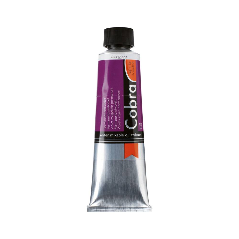 Cobra Artist Water Vermengbare Olieverf Tube 150 ml Permanentroodviolet 567