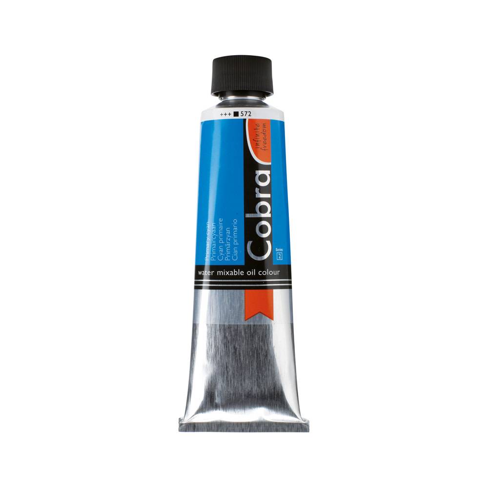 Cobra Artist Water Vermengbare Olieverf Tube 150 ml Primaircyaan 572